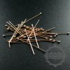 10pcs 24gauge 0.5x25.4mm rose gold filled high quality color not tarnished ball headpin DIY beading jewelry supplies findings 1513001