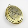 5Pcs 16*21MM vintage bronze oval horse engraved photo locket,vintage brass photolocet 1121036
