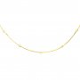 0.7MM Chain with 2MM Beads Necklace,Solid 925 Solid Sterling Silver Gold Plated Snake Necklace Chain 16Inches with 2Inch Extension Chain 1320032