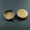 20pcs 15mm setting size vintage style bronze crown round bezel tray DIY pendant charm supplies 1411055