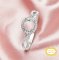 Round Prongs Ring Settings,Infinity Solid 14K 18K Gold Ring,PaveMoissanite Art Deco Bezel Ring,DIY Ring Supplies For Gemstone 1212099