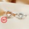 Keepsake Heart Prong Ring Settings for Faceted Gemstone Rose Gold Plated Solid 925 Sterling Silver Adjustable DIY Ring Bezel Supplies 1294262