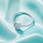 Keepsake Breast Milk Resin Oval Bezel Ring Settings,Solid Back Solid 925 Sterling Silver Ring,Twist Band Art Deco Ring,DIY Ring Supplies 1222139