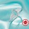 Marquise Prong Ring Settings,Solid 925 Sterling Silver Ring,Vintage Styles CZ Stone Art Deco Solid Back Ring,DIY Ring Supplies 1295047-1