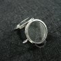 5pcs 30mm Silver plated alloy round photo locket glass charm floating pendant charm 1112018