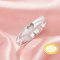 4MM Keepsake Breast Milk Resin Heart Bezel Ring Settings,Solid 14K 18K Gold Ring,Minimalist Heart Ring,Stackable Ring,DIY Ring Supplies 1295055