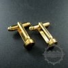 10pcs Screw Change Series 8mm screwed top bezel basic gold plated brass DIY cufflinks,cuff link supplies jewelry findings 1500054