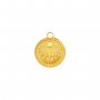 Keepsake Breast Milk Resin Round Bezel Pendant Settings,Stainless Steel Sun Pendant,Gold Plated Pendant,DIY Pendant Supplies 1411426