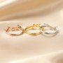 2x4MM Marquise Prong Ring Blank Settings Flower Branch Bezel Solid 925 Sterling Silver Rose Gold Plated Adjustable Ring Band for Gemstone 1294309