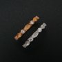 1Pcs Keepsake Breast Milk Resin Ring Settings Solid 925 Sterling Silver Rose Gold Plated 2x4MM Marquise Bezel with 2mm CZ Stone Stackable Ring Bezel 1294219