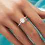 Keepsake Breast Milk Resin Oval Bezel Ring Settings,Solid Back Solid 925 Sterling Silver Ring,Twist Band Art Deco Ring,DIY Ring Supplies 1222139