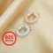 6x8MM Halo Oval Prong Pendant Settings,Two Links Solid 925 Sterling Silver Rose Gold Plated Charm,DIY Pendant Bezel For Gemstone Supplies 1421203