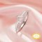 Triangle Prong Ring Settings,Solid 14K 18K Gold Ring,Minimalist Triangle Ring,DIY Ring Supplies For Gemstone 1295093