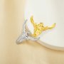 Keepsake Breast Milk Resin Oval Bezel Pendant Settings,Yellow Gold Plated Stainless Steel Bulls Head Pendant Charm,DIY Pendant Blank 1421252