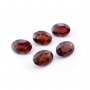 5Pcs Oval Red Garnet January Birthstone Faceted Cut Loose Gemstone Natural Semi Precious Stone DIY Jewelry Supplies 4120124