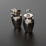 1Pcs 16x34MM blank stainless steel cremation bottle perfume holder ash wish vial pendant canister memorial gift name engraving 1190011