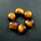 6pcs 10mm tiger eye round cabochon jewelry ring earrings findings supplies 4110078
