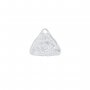 2MM Keepsake Breast Milk Resin Round Bezel Pendant Settings,Stainless Steel Eye Pendant Charm,Lrregular Triangle Eye Pendant 1411428