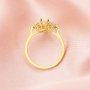 4x6MM Oval Prong Ring Settings,Keepsake Solid 14K 18K Gold Moissanite Ring,Vintage Ring,Art Deco Ring,DIY Ring Supplies 1227002