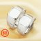 9MM Square Bezel Ring Settings Solid Back Breast Milk Resin 925 Sterling Silver DIY Men's Adjustable Ring 1294222