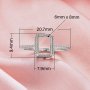 Rectangle Prong Ring Settings,Solid 14K 18K Gold Ring,Minimalist Rectangle Ring,DIY Ring Supplies For Gemstone 1295085
