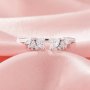 Angel Wings Moissanite Stackable Ring,Solid 14K 18K Gold Ring,Dainty Adjustable Stacker Ring,Stackable Ring,DIY Ring Supplies 1294993