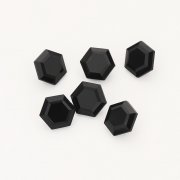 1Pcs Black Agate Onyx Hexagon Cut Faceted Stone,Loose Gemstone,Unique Gemstone,DIY Jewelry Supplies 4160064