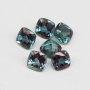 Lab Grown Alexandrite Faceted Gemstone,Cushion Square Color Change Stone,June Birthstone,DIY Loose Gemstone Supplies 4140028
