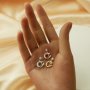 6x8MM Pear Prong Pendant Bezel Settings,Moon Solid 925 Sterling Silver Rose Gold Plated Pendant Charm,Art Deco Pendant,DIY Pendant Charm Tray Supplies 1431479