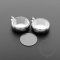 5pcs 16mm round bezel 5mm depth silver floating pendant charm with glass supplies 1411199-6