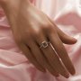 Rectangle Prong Ring Settings,Solid 14K 18K Gold Ring,Minimalist Rectangle Ring,DIY Ring Supplies For Gemstone 1295085