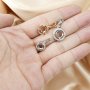 1Pcs 5-9MM Round Prong Bezel Settings For Gems Cz Stone Solid 925 Sterling Silver DIY Pendant Charm Tray 1411213