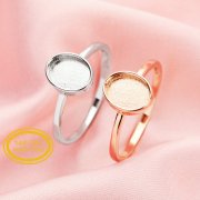 Keepsake Breast Milk Resin Oval Ring Bezel Settings,Solid 14K 18K Gold Ring,Solid Back Oval Ring,High Bezel Stackable Ring,DIY Ring Supplies 1224186