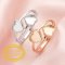 6MM Keepsake Breast Milk Resin Heart Bezel Ring Settings,Solid 14K 18K Gold Ring,DIY Ring Supplies 1294637