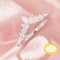 Curved Moissanite Stackable Ring,Solid 14K 18K Gold Ring,Elegant Stacker Ring,Stackable Ring,DIY Ring Supplies 1294998