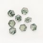 1Pcs Green Moss Agate Hexagon Faceted Nature Stone,Semi-precious Gemstone,Unique Gemstone,DIY Jewelry Supplies 4160066