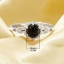 Color Change Mood Ring,Dainty Flower Branch Round Ring ,Solid 925 Sterling Silver Ring,Art Deco Round Ring 6210340