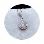 1Pcs 6.5MM Round Bezel Gemstone Cz Stone Solid 925 Sterling Silver Prong Pendant Charm Settings 1411228