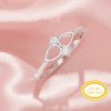 Two Stones 4x6MM Pear Prong Ring Settings,Solid 14K 18K Gold Ring,Vintage Styles Moissanite Art Deco DIY Ring Supplies 1295038