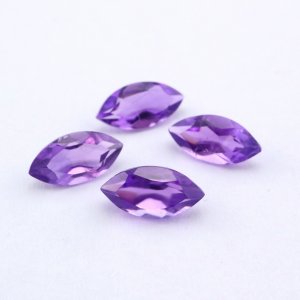 1Pcs Natural Purple Amethyst February Birthstone Marquise Faceted Loose Gemstone Nature Semi Precious Stone DIY Jewelry Supplies 4160027