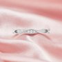 Half Eternity Keepsake Breast Milk Resin 2x6MM Marquise Bezel Ring Settings,Solid 14K 18K Gold Moissanite Ring,Stackable Ring,DIY Ring Supplies For Gemstone 1294758
