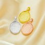 10x14MM Keepsake Breast Milk Resin Oval Bezel Pendant Settings,Solid 925 Sterling Silver Rose Gold Plated Pendant Charm,Vintage Styles Pendant,DIY Pendant Supplies 1421267