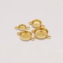 1PCS Keepsake Breast Milk Resin 14K Gold Filled Round Pendan Bezelt,Round Bezel Charm Setting With Two Loops,Minimalist Charm,DIY Pendant Supplies 1411352