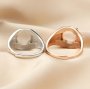 10MM Round Prong Ring Blank Settings Men's Bezel Solid 925 Sterling Silver Rose Gold Plated Adjustable Ring Band for Gemstone 1294315
