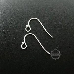 10Pcs 12*22 MM 925 Solid Sterling Silver Earrings Hoop DIY Jewelry Findings Supplies 1702064