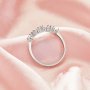 7 Stones 3MM Heart Prong Ring Settings,Solid 14K 18K Gold Ring,Family Ring,DIY Ring Supplies For Gemstone 1295092