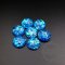 20pcs 15mm shiny blue resin round cabochon for DIY ring earrings supplies 4110145