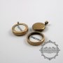 5pcs 14mm round bezel base tray setting shiny brass bronze photo frame brass custom pendant charm locket DIY blanks supplies 1810458