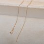 0.9MM Solid 18K Yellow Gold Necklace,Au750 Necklace,18K Gold Cable Necklace,DIY Necklace Chain Supplies 16''+2'' 1315028