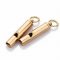 1Pcs 10x47MM Raw Brass Whistle,Brass Whistle Keychain Pendant,Emergency Whistle,Outdoor Survival Whistle 1800574